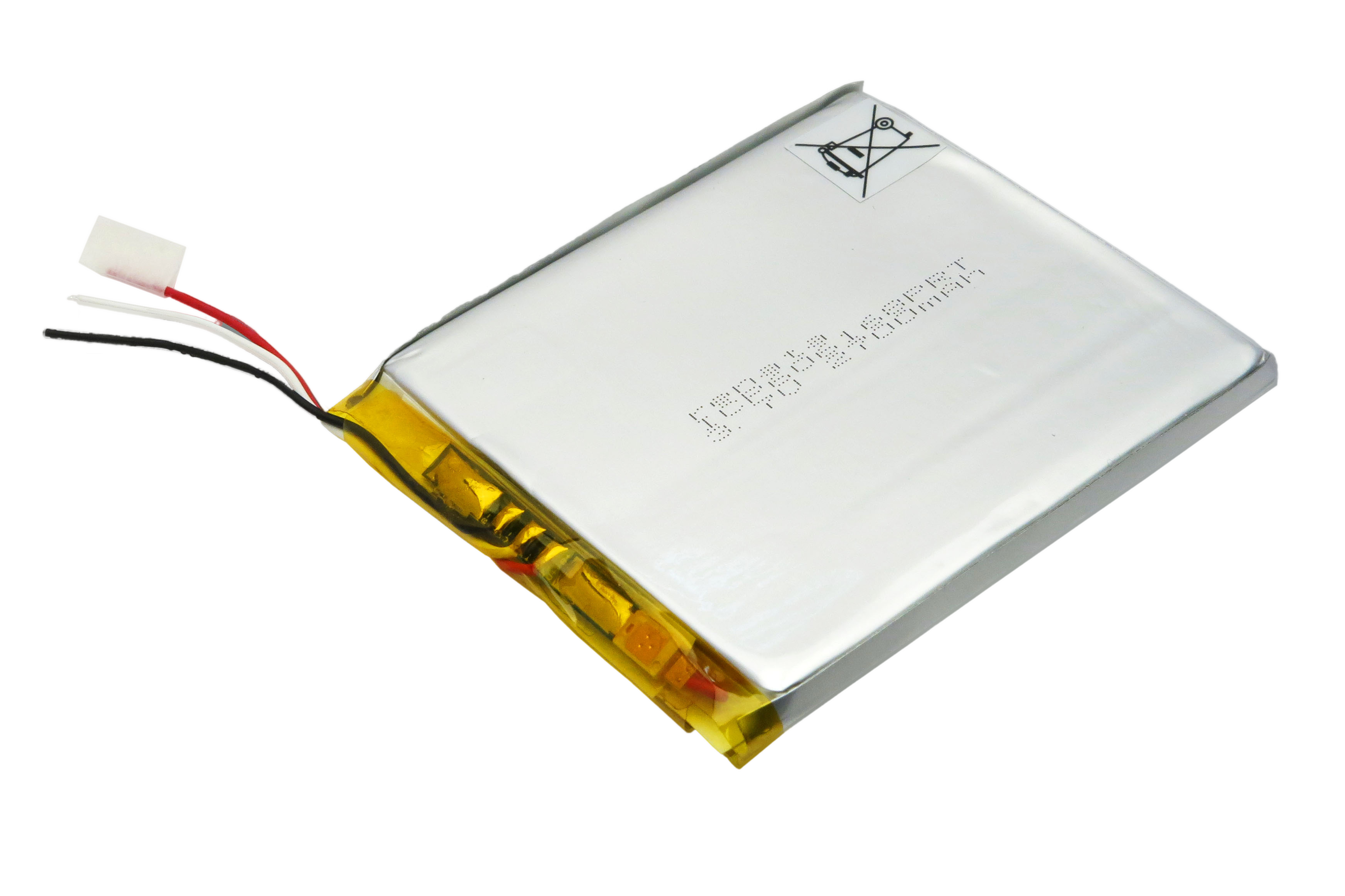 Renata 100758, LiPo Akku ICP606168PRT mit 3 Kabeln AWG 26, 2800mAh